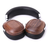 1Pc BOSSHIFI B8 Stereo Wooden Over-ear Black Mahogany Earphone Headphone Headset