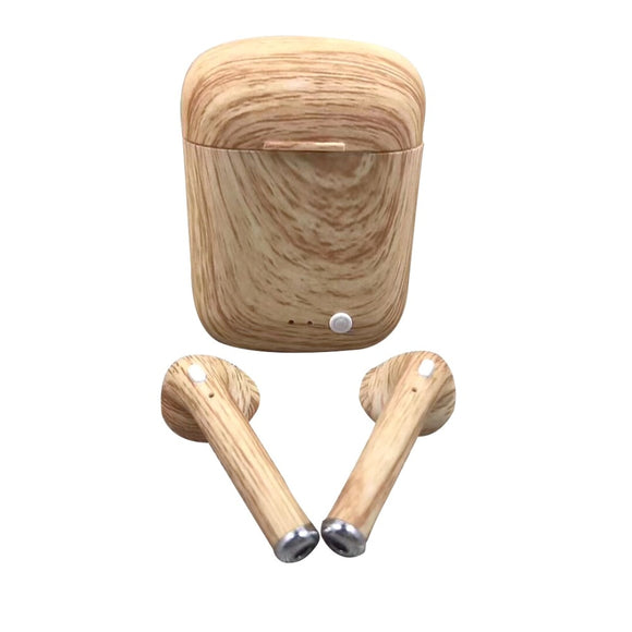 I7 Min-2 Bluetooth Earphones charging bin Wooden grain i7s TWS generation color-painted wireless headset for Android iphone