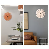 Wooden 3D Wall Clock Modern Design Nordic Brief Living Room Decoration Kitchen Clock Art Hollow Wall Watch Home Decor 12 inch|Wall Clocks|