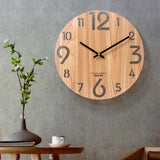 Wooden 3D Wall Clock Modern Design Nordic Brief Living Room Decoration Kitchen Clock Art Hollow Wall Watch Home Decor 12 inch|Wall Clocks|