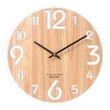 Wooden 3D Wall Clock Modern Design Nordic Brief Living Room Decoration Kitchen Clock Art Hollow Wall Watch Home Decor 12 inch|Wall Clocks|