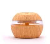 TBonlyone 300ML Wood Grain Humidifier Essential Oil Aroma Diffuser with Lamp Electric Ultrasonic Air Humidifier for Home Office