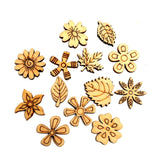 100pcs Mixed Number Wood Craft Embellishments MDF Wooden Cutout Flatbacks Scrapbooking for Cardmaking DIY Art Decoration