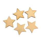 100pcs Mixed Number Wood Craft Embellishments MDF Wooden Cutout Flatbacks Scrapbooking for Cardmaking DIY Art Decoration