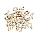 100pcs Mixed Number Wood Craft Embellishments MDF Wooden Cutout Flatbacks Scrapbooking for Cardmaking DIY Art Decoration