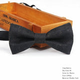 New Men's Cork Wooden Fashion Bow Ties Man Novelty Handmade Striped Plaid Neckwear for Men Wedding Party Wood Gift Male Bowtie