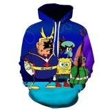 kawaii Spongebob Squarepants 3d Hoodie Bonito Para Homem E Mulher sports Hoodies polyester 3d printing cartoon hoodies