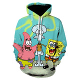 kawaii Spongebob Squarepants 3d Hoodie Bonito Para Homem E Mulher sports Hoodies polyester 3d printing cartoon hoodies