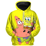 kawaii Spongebob Squarepants 3d Hoodie Bonito Para Homem E Mulher sports Hoodies polyester 3d printing cartoon hoodies