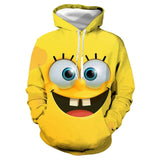 kawaii Spongebob Squarepants 3d Hoodie Bonito Para Homem E Mulher sports Hoodies polyester 3d printing cartoon hoodies