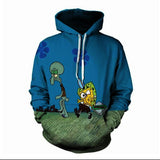 kawaii Spongebob Squarepants 3d Hoodie Bonito Para Homem E Mulher sports Hoodies polyester 3d printing cartoon hoodies