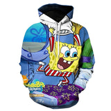 kawaii Spongebob Squarepants 3d Hoodie Bonito Para Homem E Mulher sports Hoodies polyester 3d printing cartoon hoodies