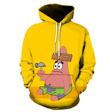 kawaii Spongebob Squarepants 3d Hoodie Bonito Para Homem E Mulher sports Hoodies polyester 3d printing cartoon hoodies