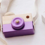 Cute Nordic Hanging Wooden Camera Toys Kids Toys Gift 9.5*6*3cm Room Decor Furnishing Articles Christmas Gift For Kid Wooden Toy