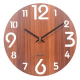 Wooden 3D Wall Clock Modern Design Nordic Brief Living Room Decoration Kitchen Clock Art Hollow Wall Watch Home Decor 12 inch|Wall Clocks|