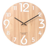 Wooden 3D Wall Clock Modern Design Nordic Brief Living Room Decoration Kitchen Clock Art Hollow Wall Watch Home Decor 12 inch|Wall Clocks|