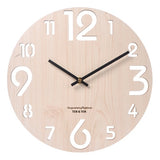 Wooden 3D Wall Clock Modern Design Nordic Brief Living Room Decoration Kitchen Clock Art Hollow Wall Watch Home Decor 12 inch|Wall Clocks|