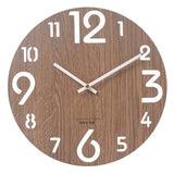 Wooden 3D Wall Clock Modern Design Nordic Brief Living Room Decoration Kitchen Clock Art Hollow Wall Watch Home Decor 12 inch|Wall Clocks|