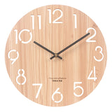 Wooden 3D Wall Clock Modern Design Nordic Brief Living Room Decoration Kitchen Clock Art Hollow Wall Watch Home Decor 12 inch|Wall Clocks|