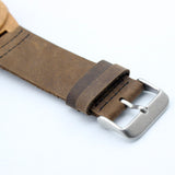 Wooden Wristwatch With Genuine Leather Band - Japanese Miyota 2035 Movement - Beautifiable - 4